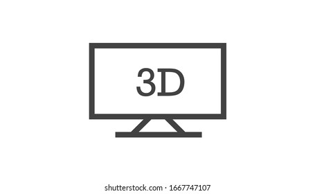  Vector illustration style monitor vector icon 