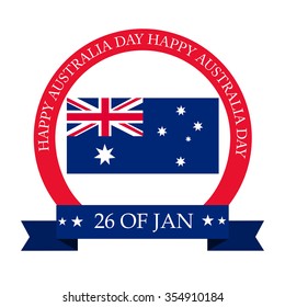 Vector illustration of a stylish Australia Day text for Australia day.