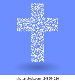 Vector Illustration:  Stylish Christian Cross 