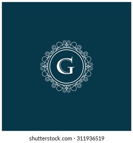 Vector illustration of a stylish and elegant monogram design template.