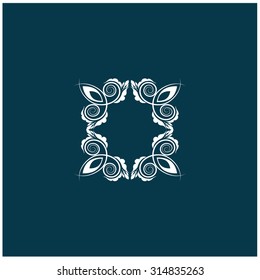 Vector illustration of a stylish and elegant monogram design template.