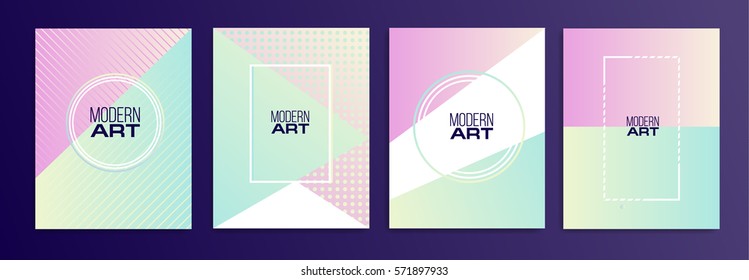 vector illustration. stylish fashion trend colors. hipster graphic design for decoration posters, business cards, flyers, booklets. bright pink blue colors kitsch