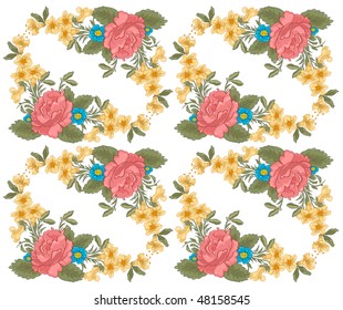 Vector Illustration of stylish floral background