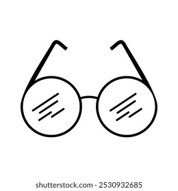 Ilustración vectorial de gafas con estilo