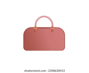 Vector illustration of a stylish handbag on a white background