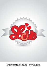 vector illustration of stylish romantic background for valentine day