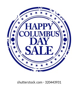 Vector illustration Stylish Stamp for Columbus Day.