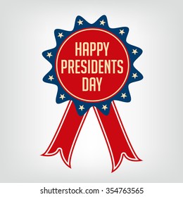 Vector illustration of stylish text for Happy Presidents Day.