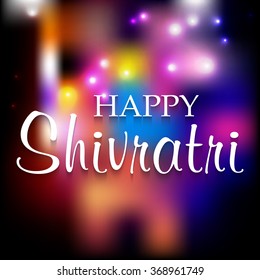 Vector Illustration of a stylish text for Happy Shivratri.