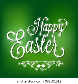 Vector illustration of a stylish text for Happy Easter.