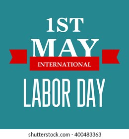 Vector illustration of a stylish text for Happy Labor Day.