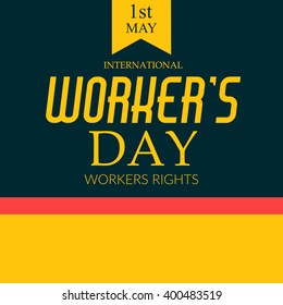 Vector illustration of a stylish text for Happy Labor Day.