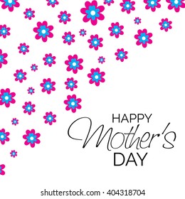 Vector illustration of a stylish text for Happy Mother's Day.