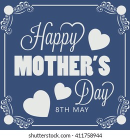 Vector illustration of a stylish text for Happy Mother's Day.