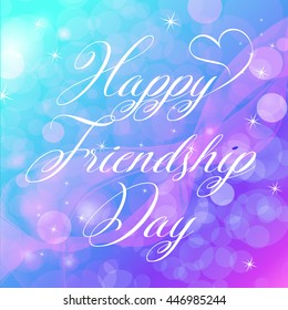 Vector illustration of stylish text for Happy Friendship Day