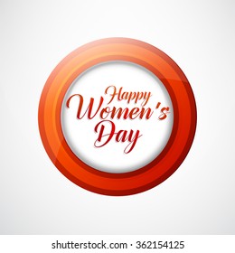 Vector Illustration stylish text for International women's day.