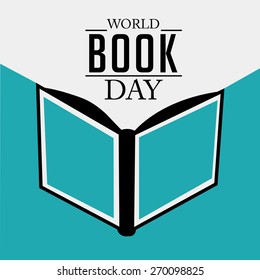 Vector illustration of stylish text for World Book Day.