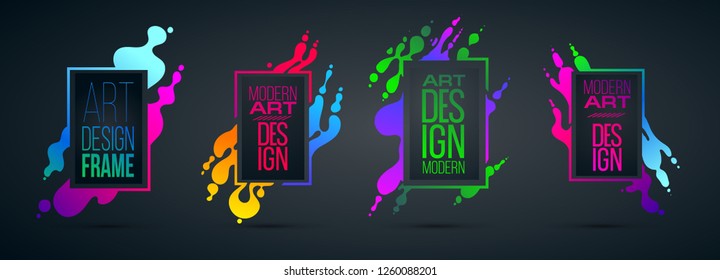 vector illustration. Stylish trendy modern background for the design of colorful frames, form of waves and abstract liquid. graphic design for brochures, flyers, envelopes, presentations, reports vector illustration. Stylish trendy modern background for the design of colorful frames, form of waves and abstract liquid. graphic design for brochures, flyers, envelopes, presentations, reports