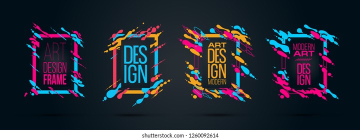vector illustration. Stylish trendy modern background for design of colorful frames, form of waves and abstract liquid. graphic design for brochures, flyers, envelopes, presentations, reports vector illustration. Stylish trendy modern background for design of colorful frames, form of waves and abstract liquid. graphic design for brochures, flyers, envelopes, presentations, reports