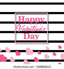 Vector illustration of stylish valentines day greeting card template