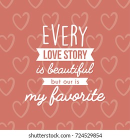 Vector illustration of stylish valentines day greeting card