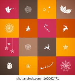 Vector Illustration of a Stylized Christmas Background