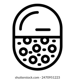 Vector illustration of a stylized computer mouse in a simple line art style on a white background