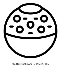 Vector illustration of a stylized easter egg with circle patterns, perfect for seasonal designs