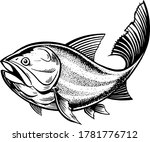 
Vector illustration of stylized fish drawing