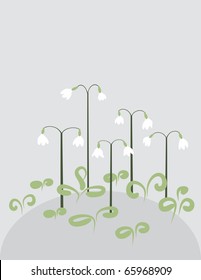Vector illustration of stylized flower