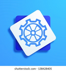 Vector illustration with a stylized gears