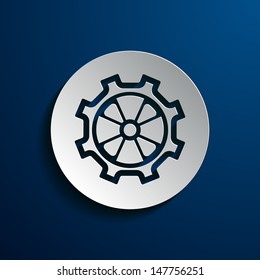 Vector illustration with a stylized gears