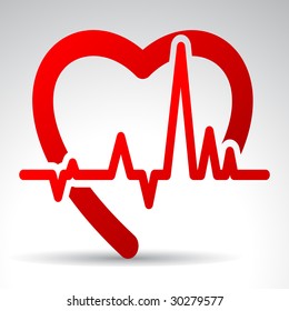 Vector illustration of stylized heart.