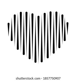 vector illustration of stylized heart. Eps 10