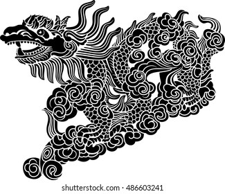 Zentangle Style Seahorse Vector Stock Vector (Royalty Free) 268496186