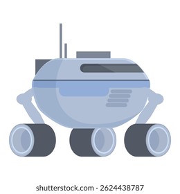 Vector illustration of a stylized mars rover, ideal for space exploration themes