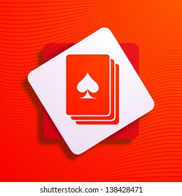 Vector illustration of a stylized playing card