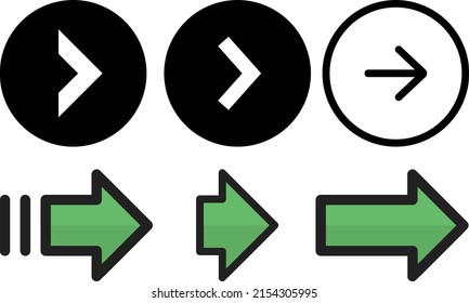vector illustration of a stylized set of arrows, circle. top view, perfect for backgrounds, directions and more