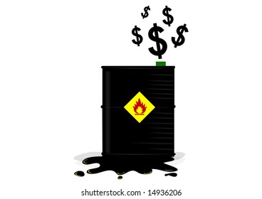 Vector illustration with the subject of the fuel