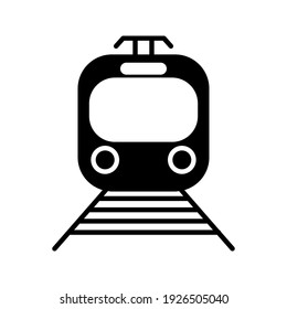 vector illustration of subway symbol. editable icon design on white background