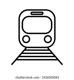 ilustración vectorial del símbolo del metro. diseño de icono editable sobre fondo blanco