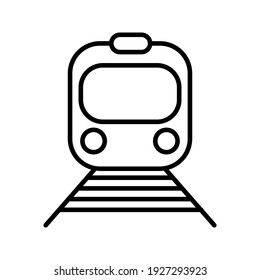 ilustración vectorial del símbolo del metro. diseño de icono editable sobre fondo blanco
