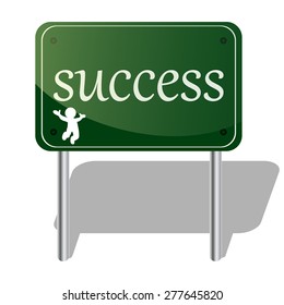 vector illustration success board