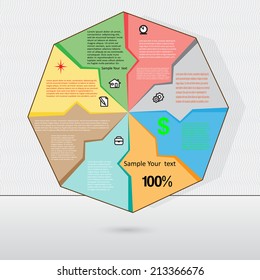 Vector illustration  for success business diagram infographic for  workflow   and other Your variants 