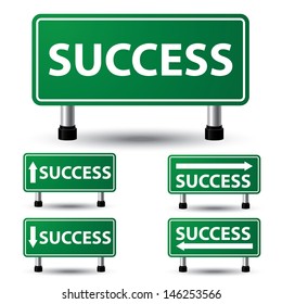 Vector illustration of success sign