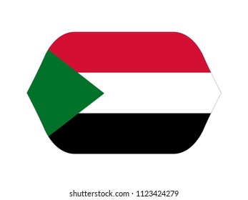 vector illustration of Sudan flag