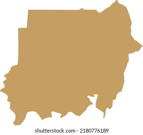Vector Illustration of Sudan map