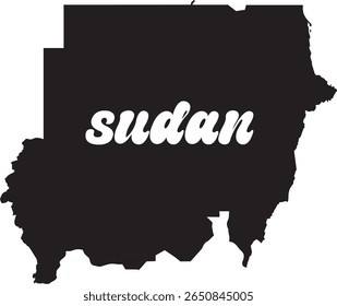 Vector illustration of the Sudan map with the national flag overlay. Ideal for educational materials, political presentations, travel content, infographics, and cultural projects