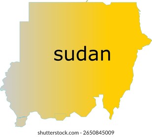 Vector illustration of the Sudan map with the national flag overlay. Ideal for educational materials, political presentations, travel content, infographics, and cultural projects