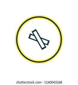 Vector illustration of sugar icon line. Beautiful coffee element also can be used as sweetener icon element.